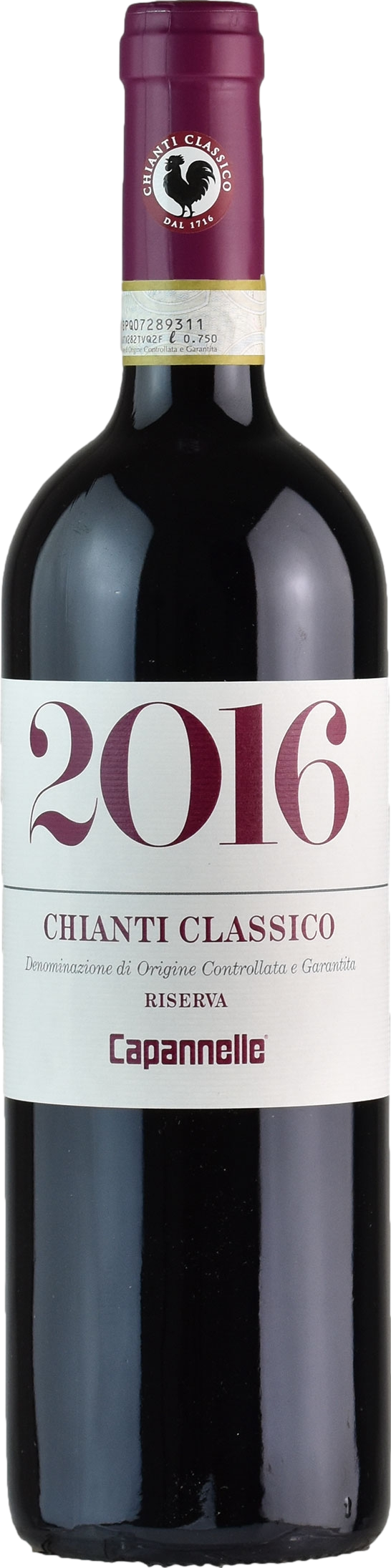 Capannelle Chianti Classico Riserva 2016 Červené 13.0% 0.75 l