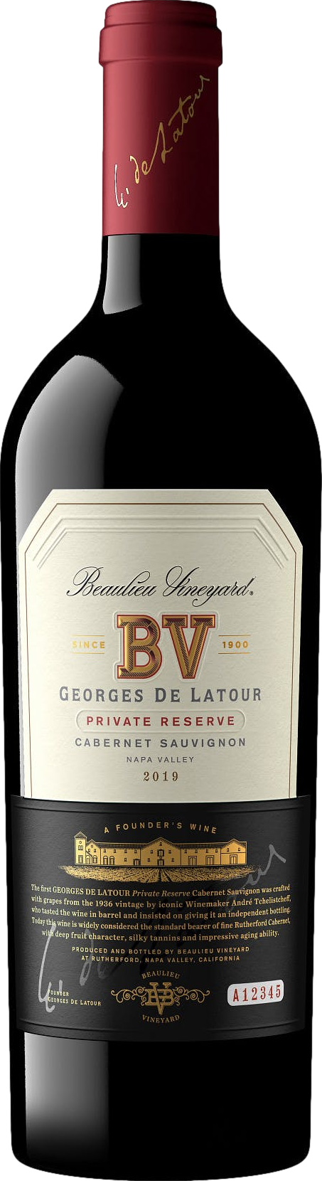 Beaulieu Vineyard Georges de Latour Privat Reserve 2019 Červené 14.7% 0.75 l