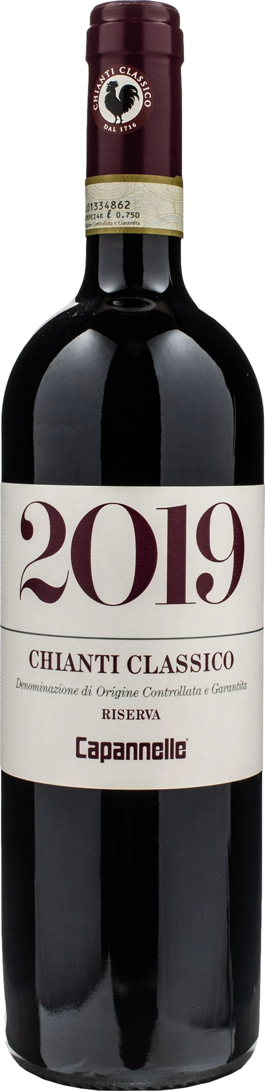 Capannelle Chianti Classico Riserva 2019 Červené 13.0% 0.75 l (holá láhev)