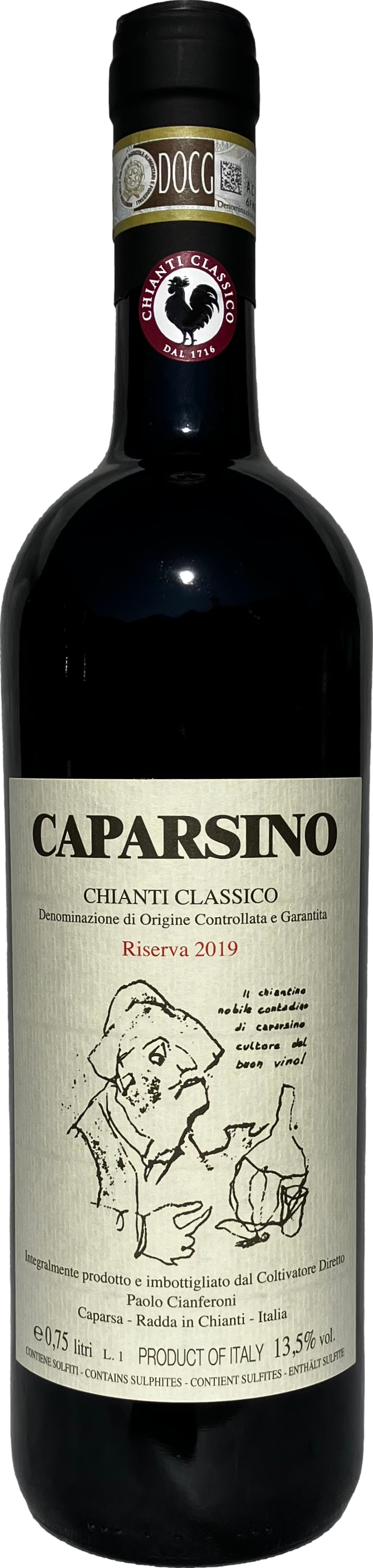 Caparsa Caparsino Chianti Classico Riserva 2019 Červené 13.5% 0.75 l (holá láhev)