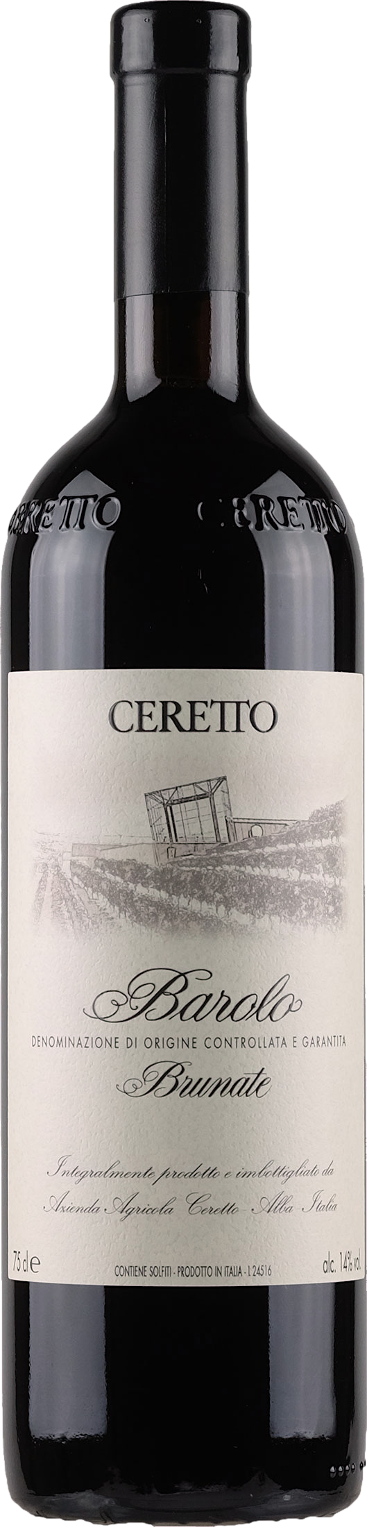 Ceretto Barolo Brunate 2015 Červené 14.5% 0.75 l (holá láhev)