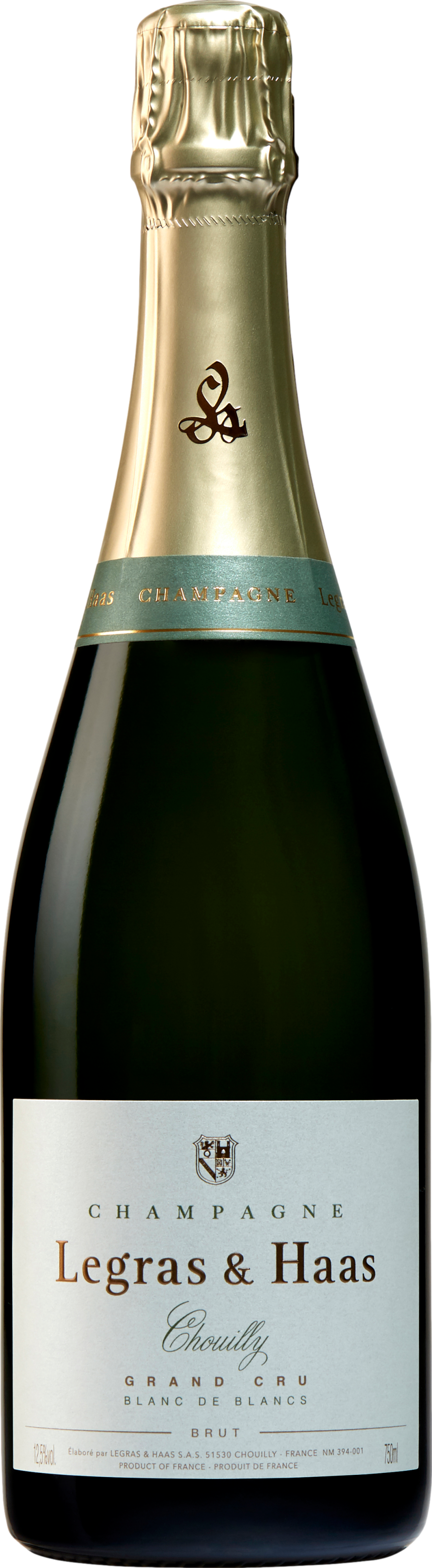 Champagne Legras et Haas Blanc de Blancs Grand Cru Šumivé 12.5% 0.75 l