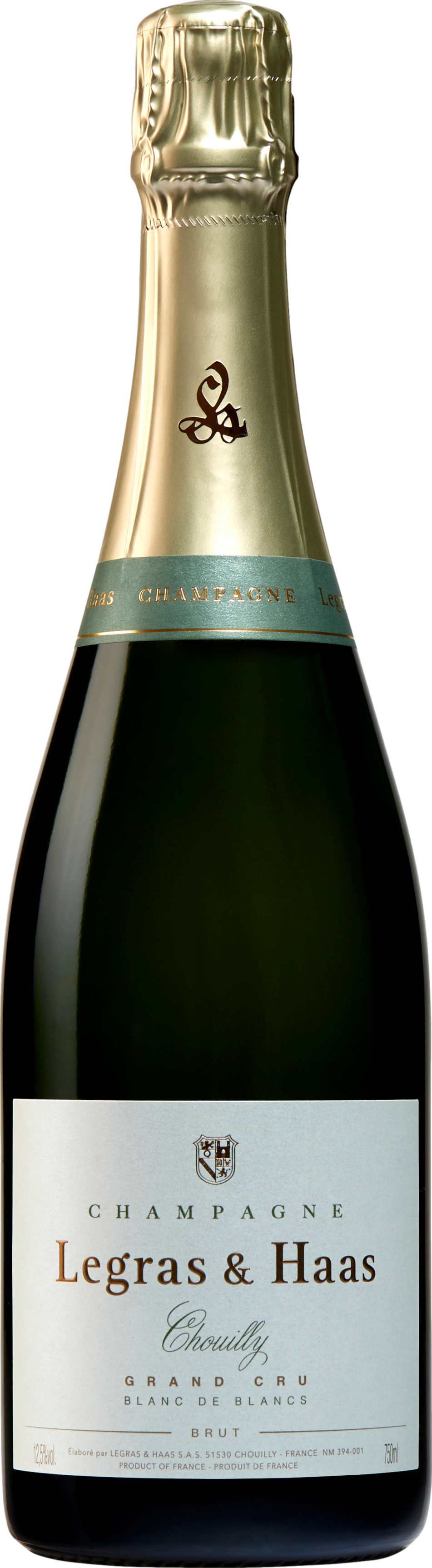 Champagne Legras et Haas Blanc de Blancs Grand Cru Šumivé 12.5% 0.75 l