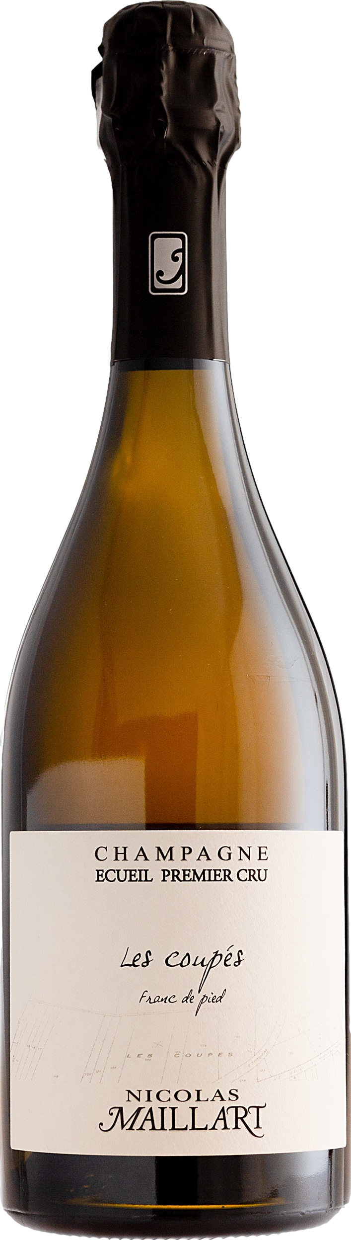 Champagne Nicolas Maillart Premier Cru Les Coupes Franc de Pied 2018 Šumivé 12.5% 0.75 l