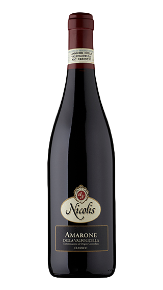 Bottle of Nicolis Amarone della Valpolicella 2012 wine 750 ml