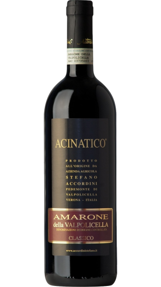 Bottle of Stefano Accordini Acinatico Amarone della Valpolicella Classico 2020 wine 750 ml