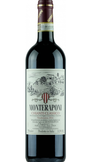 Bottle of Monteraponi Chianti Classico 2018 wine 750 ml