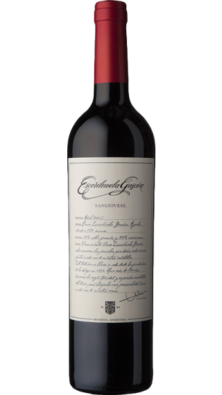 Bottle of Escorihuela Gascon Reserve Sangiovese 2022 wine 750 ml