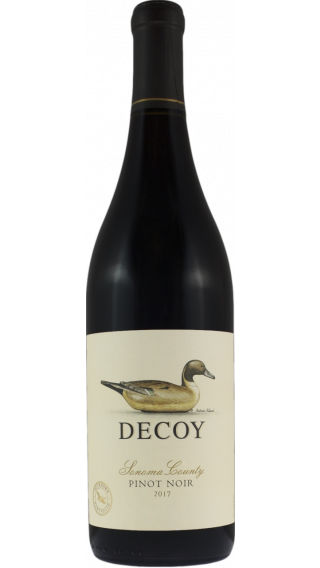 Bottle of Duckhorn Decoy Pinot Noir 2018 wine 750 ml