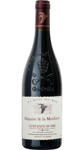 Bottle of Mordoree Chateauneuf du Pape La Reine des Bois 2021 wine 750 ml