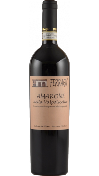 Bottle of Ferragu Amarone della Valpolicella 2014 wine 750 ml