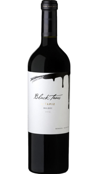 Bottle of Tapiz Black Tears Malbec 2015 wine 750 ml