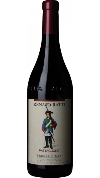 Bottle of Renato Ratti Barbera d'Alba Battaglione 2017 wine 750 ml