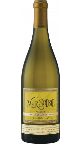 Bottle of Mer Soleil Reserve Chardonnay 2018 wine 750 ml