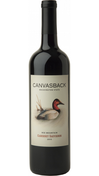 Bottle of Duckhorn Canvasback Cabernet Sauvignon 2015 wine 750 ml