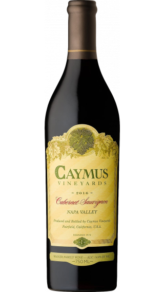 Bottle of Caymus Cabernet Sauvignon 2016 wine 750 ml