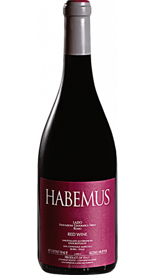 Bottle of San Giovenale Habemus Red Label 2016 wine 750 ml
