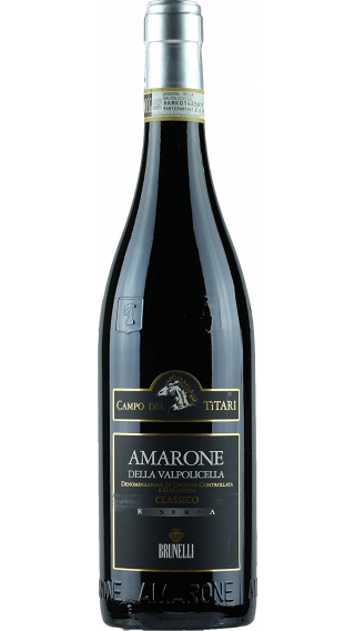 Bottle of Brunelli Amarone Campo Dei Titari Riserva 2012 wine 750 ml