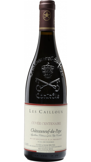 Bottle of Andre Brunel Les Cailloux Cuvee Centenaire Chateauneuf du Pape 2016 wine 750 ml