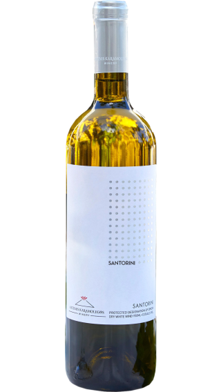 Bottle of Artemis Karamolegos Santorini 2022 wine 750 ml