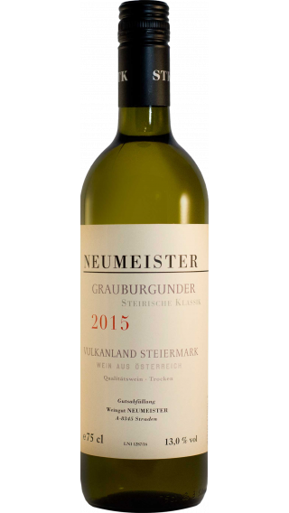 Bottle of Neumeister Grauburgunder Steirische Klassik 2015 wine 750 ml