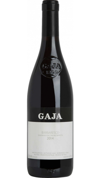 Bottle of Gaja Barbaresco 2014 wine 750 ml
