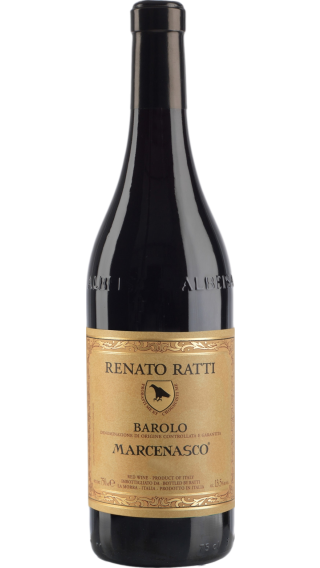 Bottle of Renato Ratti Barolo Marcenasco 2019 wine 750 ml