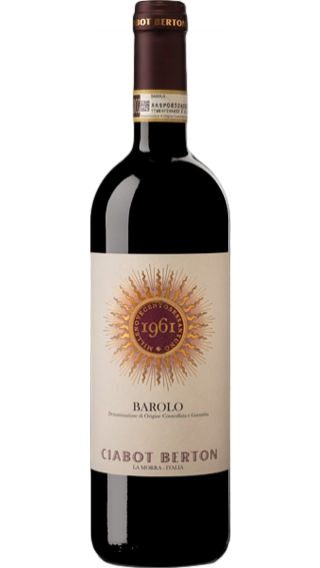 Bottle of Ciabot Berton Barolo 2013 wine 750 ml