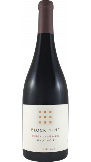 Bottle of Block Nine Caiden's Vineyard Pinot Noir 2020 wine 750 ml