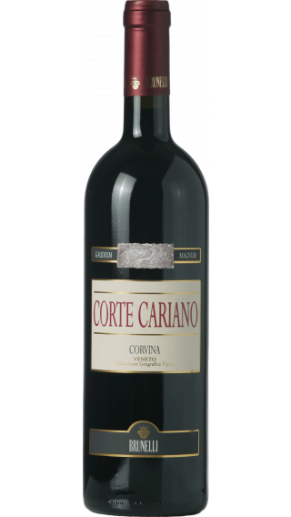 Bottle of Brunelli Corte Cariano Corvina 2019 wine 750 ml
