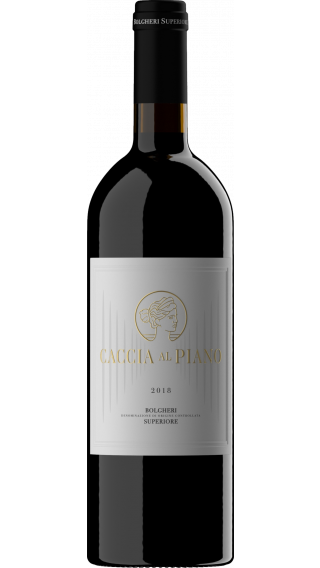 Bottle of Caccia Al Piano Bolgheri Superiore 2018 wine 750 ml