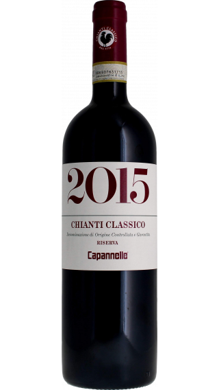 Bottle of Capannelle Chianti Classico Riserva 2015 wine 750 ml