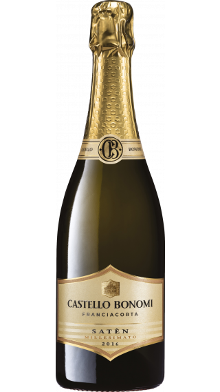 Bottle of Castello Bonomi Franciacorta Saten Millesimato 2016 wine 750 ml