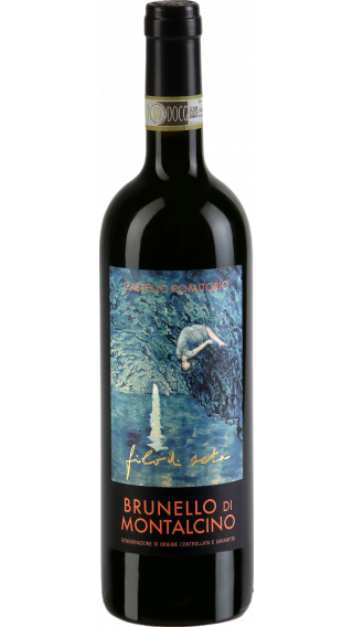 Bottle of Castello Romitorio Brunello di Montalcino Filo di Seta 2016 wine 750 ml