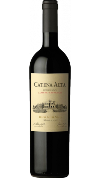 Bottle of Catena Zapata Catena Alta Cabernet Sauvignon 2018 wine 750 ml