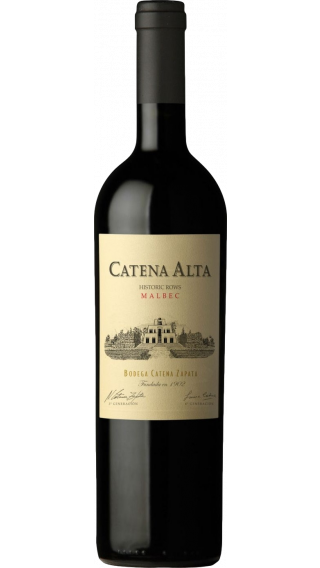 Bottle of Catena Zapata Catena Alta Malbec 2017 wine 750 ml