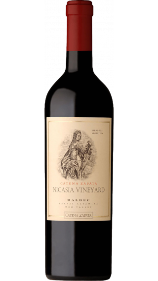 Bottle of Catena Zapata Nicasia Vineyard Malbec 2016 wine 750 ml