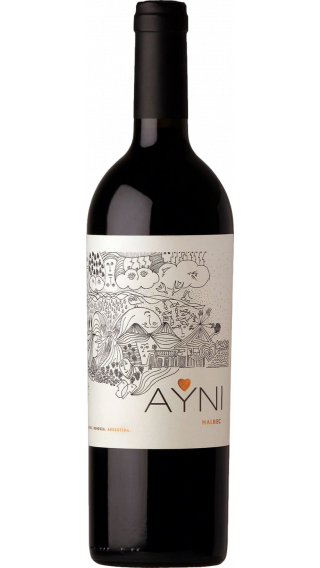 Bottle of Chakana Ayni Malbec 2019 wine 750 ml