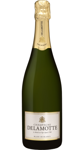 Bottle of Champagne Delamotte Blanc de Blancs Brut 2018 wine 750 ml