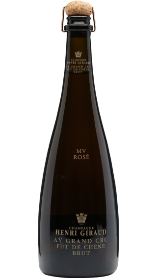 Bottle of Champagne Henri Giraud Fut de Chene Ay Grand Cru Rose wine 750 ml