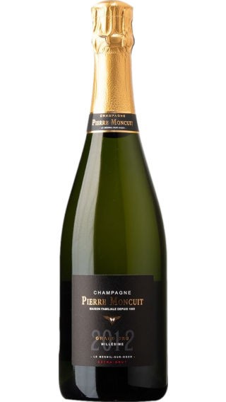 Bottle of Champagne Pierre Moncuit Grand Cru Extra Brut 2012 wine 750 ml