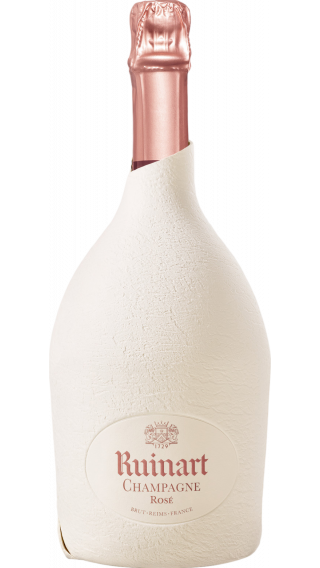 Bottle of Champagne Ruinart Rose Second Skin wine 750 ml