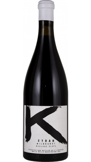 Bottle of Charles Smith K Vintners Milbrandt Syrah 2018 wine 750 ml