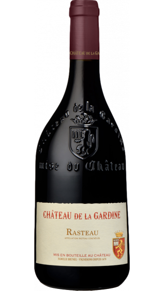 Bottle of Chateau de la Gardine Rasteau 2018 wine 750 ml