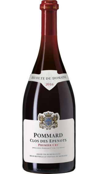 Bottle of Chateau de Meursault Pommard Premier Cru Clos des Epenots 2016 wine 750 ml