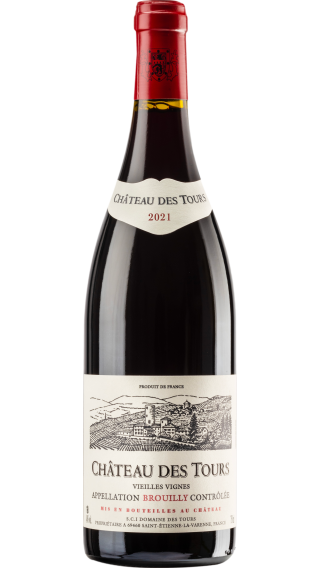 Bottle of Chateau des Tours Brouilly Vieilles Vignes 2021 wine 750 ml
