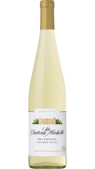 Bottle of Chateau Ste Michelle Dry Riesling 2021 wine 750 ml