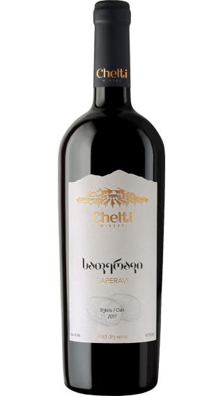 Bottle of Chelti Saperavi Aged in Oak 2017 wine 750 ml
