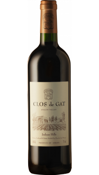 Bottle of Clos de Gat Ayalon Valley 2014 wine 750 ml