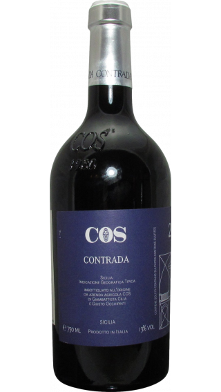 Bottle of COS Contrada Nero d'Avola 2017 wine 750 ml